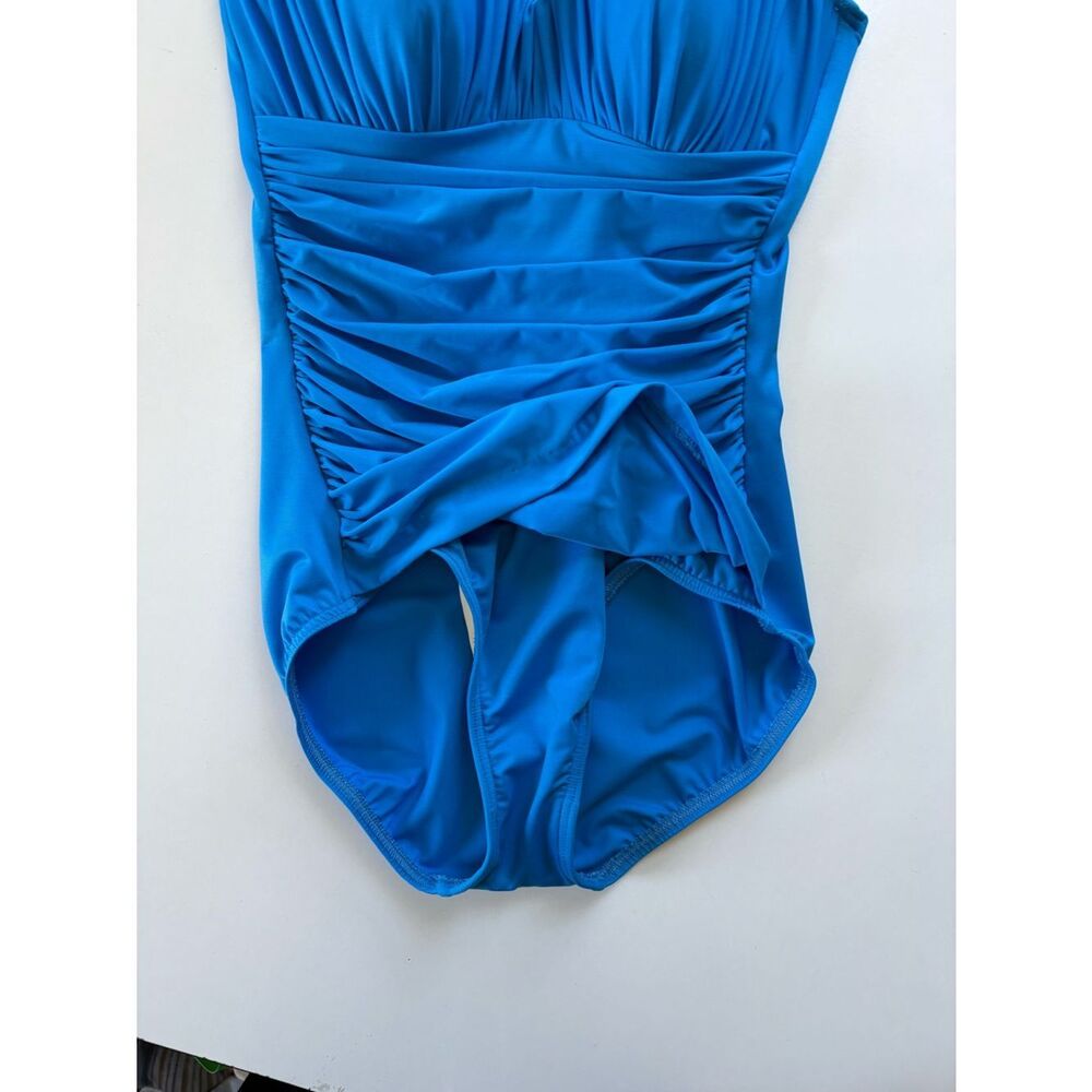 MiracleSuit Vintage Blue Shaping One Piece Swimsuit - Picture 3 of 14